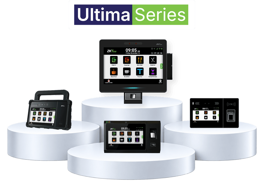 ZKTeco WFM Ultima 5, Ultima 7, Ultima 7P and Ultima 10 time clocks